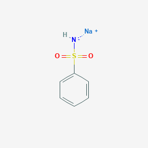 molecular formula C6H7NNaO2S+ B231065 Benzenesulfonamide, monosodium salt CAS No. 18522-93-5