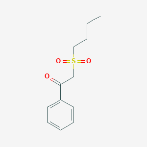 molecular formula C12H16O3S B023107 2-(Butane-1-sulfonyl)-1-phenylethan-1-one CAS No. 100257-46-3