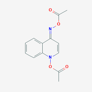 molecular formula C13H12N2O4 B231120 1-Acetoxy-4-acetoxyimino-1,4-dihydroquinoline CAS No. 18061-48-8