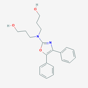 molecular formula C21H24N2O3 B231189 2-(Bis(2-hydroxypropyl)amino)-4,5-diphenyloxazole CAS No. 18471-21-1