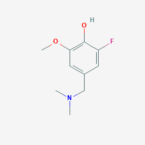 molecular formula C10H14FNO2 B023122 4-(Dimethylaminomethyl)-6-fluoro-2-methoxyphenol CAS No. 103905-49-3