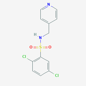 molecular formula C12H10Cl2N2O2S B231255 2,5-dichloro-N-(pyridin-4-ylmethyl)benzenesulfonamide 