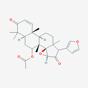 [(1S,2R,4S,10R,11R,16R)-6-(Furan-3-yl)-1,7,11,15,15-pentamethyl-5,14-dioxo-3-oxapentacyclo[8.8.0.02,4.02,7.011,16]octadec-12-en-18-yl] acetate