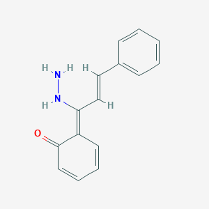 molecular formula C15H14N2O B231262 (6Z)-6-[(E)-1-hydrazinyl-3-phenylprop-2-enylidene]cyclohexa-2,4-dien-1-one 