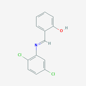 molecular formula C13H9Cl2NO B231268 2-{(E)-[(2,5-dichlorophenyl)imino]methyl}phenol CAS No. 15674-07-4