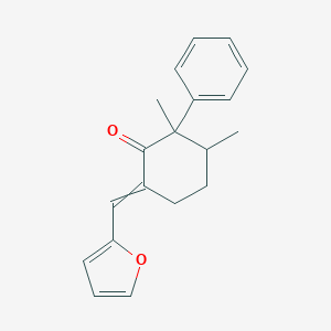 6-(Furan-2-ylmethylidene)-2,3-dimethyl-2-phenylcyclohexan-1-one