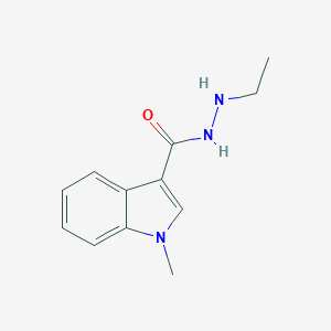 molecular formula C12H15N3O B231287 N'-ethyl-1-methyl-1H-indole-3-carbohydrazide 