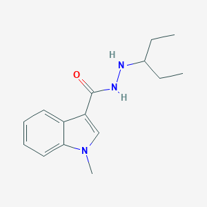molecular formula C15H21N3O B231288 N'-(1-ethylpropyl)-1-methyl-1H-indole-3-carbohydrazide 