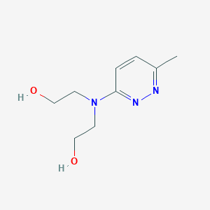molecular formula C9H15N3O2 B231337 2-[(2-Hydroxyethyl)(6-methylpyridazin-3-yl)amino]ethanol 