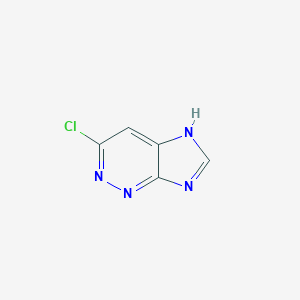 molecular formula C5H3ClN4 B231351 3-Chloro-7H-imidazo[4,5-c]pyridazine 