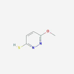 molecular formula C5H6N2OS B231356 6-methoxypyridazine-3-thiol 