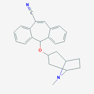 molecular formula C24H24N2O B231365 5-[(8-methyl-8-azabicyclo[3.2.1]oct-3-yl)oxy]-5H-dibenzo[a,d]cycloheptene-10-carbonitrile 