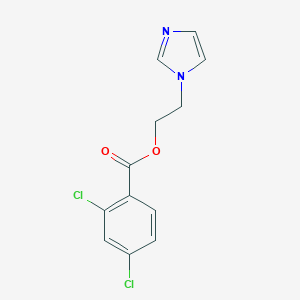 molecular formula C12H10Cl2N2O2 B231378 2-(1H-imidazol-1-yl)ethyl 2,4-dichlorobenzoate 