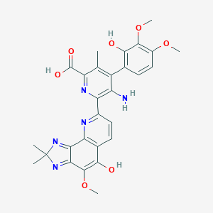 molecular formula C28H27N5O7 B231392 THOS Streptonigrin CAS No. 15964-31-5
