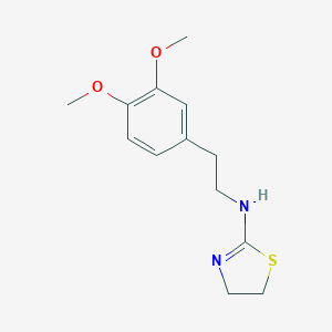 molecular formula C13H18N2O2S B231446 N1-(1,3-thiazolan-2-yliden)-2-(3,4-dimethoxyphenyl)ethan-1-amine 