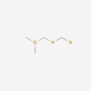 molecular formula C4H10Si3 B231466 Dimethyl([(silylmethyl)silyl]methyl)silane CAS No. 18827-17-3