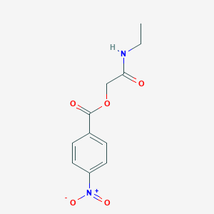 molecular formula C11H12N2O5 B231492 2-(Ethylamino)-2-oxoethyl 4-nitrobenzoate 