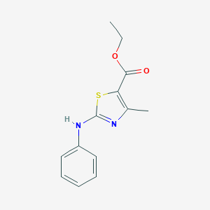 molecular formula C13H14N2O2S B231509 Ethyl 2-anilino-4-methyl-1,3-thiazole-5-carboxylate CAS No. 15865-96-0