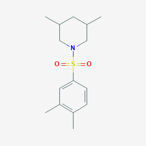 molecular formula C15H23NO2S B231514 1-[(3,4-Dimethylphenyl)sulfonyl]-3,5-dimethylpiperidine 