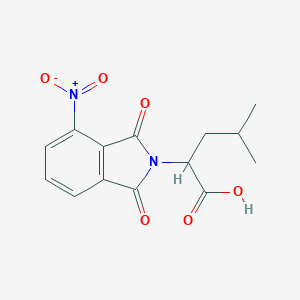 molecular formula C14H14N2O6 B231549 4-Methyl-2-(4-nitro-1,3-dioxo-1,3-dihydro-isoindol-2-yl)-pentanoic acid CAS No. 18635-95-5