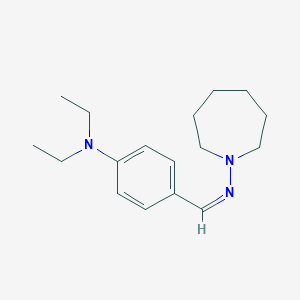 molecular formula H8N3O13Sc B231553 1-[[p-(Diethylamino)benzylidene]amino]hexahydro-1H-azepine CAS No. 16987-28-3