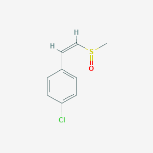 molecular formula C9H9ClOS B231571 (Z)-beta-(Methylsulfinyl)-4-chlorostyrene 