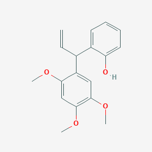 molecular formula C9H8Br2O3 B231589 2-[1-(2,4,5-Trimethoxyphenyl)prop-2-enyl]phenol CAS No. 18525-14-9