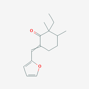 molecular formula C7H16O4S B231594 2-Ethyl-6-(furan-2-ylmethylidene)-2,3-dimethylcyclohexan-1-one CAS No. 17429-56-0