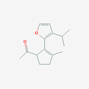 1-[(S)-3-Methyl-2-(3-isopropylfuran-2-yl)-2-cyclopenten-1-yl]ethanone
