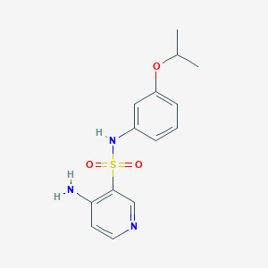 molecular formula C14H17N3O3S B231618 4-amino-N-(3-isopropoxyphenyl)-3-pyridinesulfonamide 