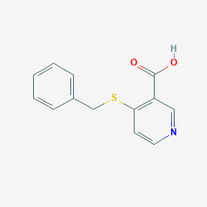 molecular formula C13H11NO2S B231636 4-(Benzylthio)nicotinic acid 