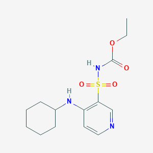 Ethyl [4-(cyclohexylamino)-3-pyridinyl]sulfonylcarbamate