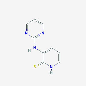 molecular formula C9H8N4S B231661 3-(2-Pyrimidinylamino)-2-pyridinethiol 