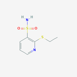 molecular formula C7H10N2O2S2 B231662 2-(Ethylsulfanyl)-3-pyridinesulfonamide 
