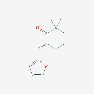 molecular formula C13H16O2 B231697 6-(Furan-2-ylmethylidene)-2,2-dimethylcyclohexan-1-one CAS No. 17429-54-8
