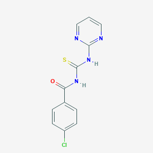molecular formula C12H9ClN4OS B231730 N-(4-chlorobenzoyl)-N'-(2-pyrimidinyl)thiourea 