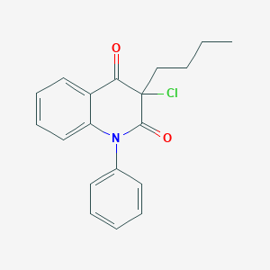 molecular formula C19H18ClNO2 B231769 3-butyl-3-chloro-1-phenyl-2,4(1H,3H)-quinolinedione 
