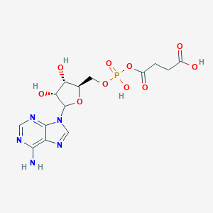 4-[[(2R,3S,4R)-5-(6-aminopurin-9-yl)-3,4-dihydroxyoxolan-2-yl]methoxy-hydroxyphosphoryl]oxy-4-oxobutanoic acid