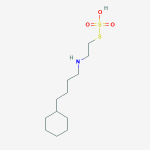 molecular formula C12H25NO3S2 B231793 4-(2-Sulfosulfanylethylamino)butylcyclohexane CAS No. 19142-98-4