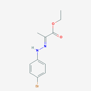 molecular formula C11H13BrN2O2 B231800 Ethyl 2-(2-(4-bromophenyl)hydrazono)propanoate CAS No. 16382-11-9