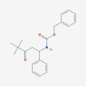 molecular formula C21H25NO3 B231811 Benzyl 4,4-dimethyl-3-oxo-1-phenylpentylcarbamate 