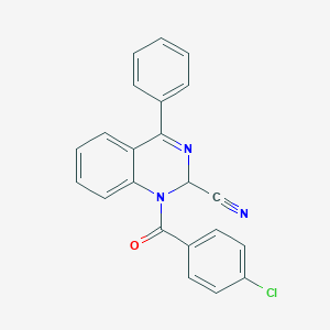1-(4-Chlorobenzoyl)-4-phenyl-1,2-dihydro-2-quinazolinecarbonitrile