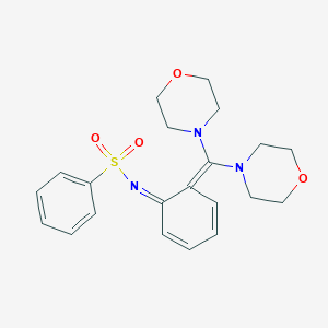 (NZ)-N-[6-(dimorpholin-4-ylmethylidene)cyclohexa-2,4-dien-1-ylidene]benzenesulfonamide