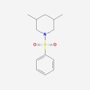 molecular formula C13H19NO2S B231868 3,5-Dimethyl-1-(phenylsulfonyl)piperidine 