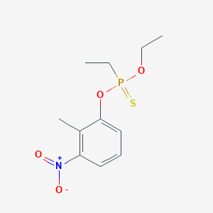 molecular formula C11H16NO4PS B231871 Phosphonothioic acid, ethyl-, O-ethyl O-(3-methyl-4-nitrophenyl) ester CAS No. 18313-91-2