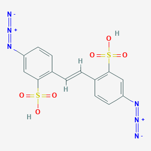 molecular formula C14H10N6O6S2 B231879 4,4'-Diazidostilbene sulfonic acid CAS No. 15874-22-3
