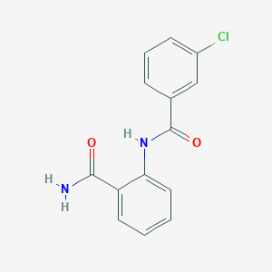 molecular formula C14H11ClN2O2 B231886 2-[(3-Chlorobenzoyl)amino]benzamide 