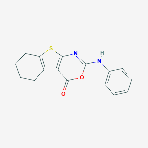 2-anilino-5,6,7,8-tetrahydro-4H-[1]benzothieno[2,3-d][1,3]oxazin-4-one