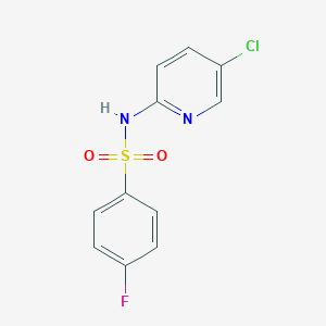 molecular formula C11H8ClFN2O2S B231905 N-(5-chloropyridin-2-yl)-4-fluorobenzenesulfonamide 
