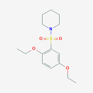 molecular formula C15H23NO4S B231910 1-[(2,5-Diethoxyphenyl)sulfonyl]piperidine 